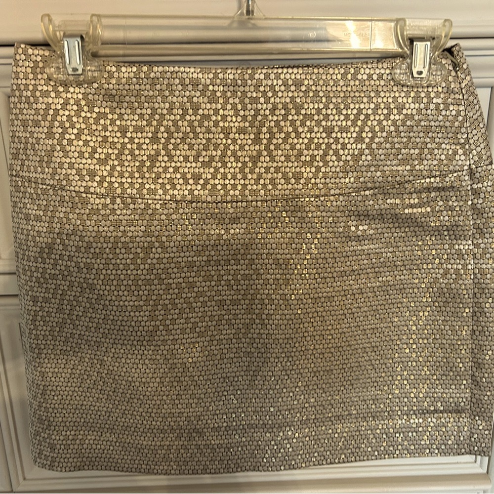 Express SZ 00 gold shimmer skirt. Never worn